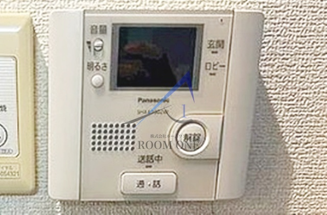 プランドール新小岩のセキュリティ|モニター付きインターホンです。