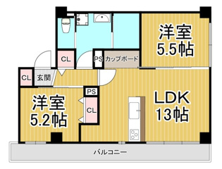 ルクティア雅の間取り