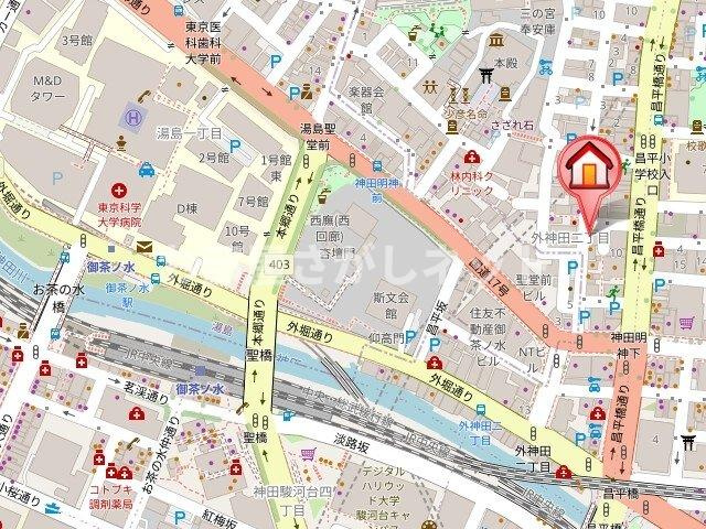 レジディア御茶ノ水Ⅲ【高級賃貸・ブランドマンション】の地図