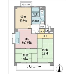 セゾンきさらぎの間取り