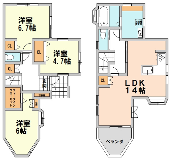 【間取り】 | 久喜市久喜東４丁目中古戸建て | 現況と異なる場合は現況優先とさせていただきます