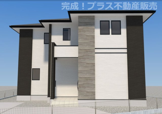 【外観】 | 大野城市牛頸2丁目2期　1号棟（全1棟）【仲介手数料無料・0円】 | プラス不動産販売なら、現場の全ての棟をまとめてご見学頂けます。