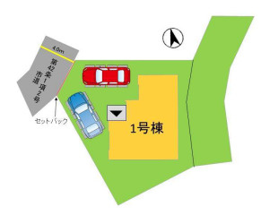 【区画図】 | 大野城市牛頸2丁目2期　1号棟（全1棟）【仲介手数料無料・0円】 | 区画図です。2号棟