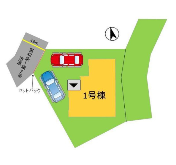 【区画図】 | 大野城市牛頸2丁目2期　1号棟（全1棟）【仲介手数料無料・0円】 | 区画図です。
