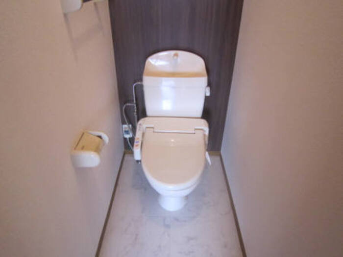 ソニア リーベA棟のトイレ|落ち着いた色調のトイレです
