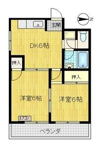 青風ハイツの間取り
