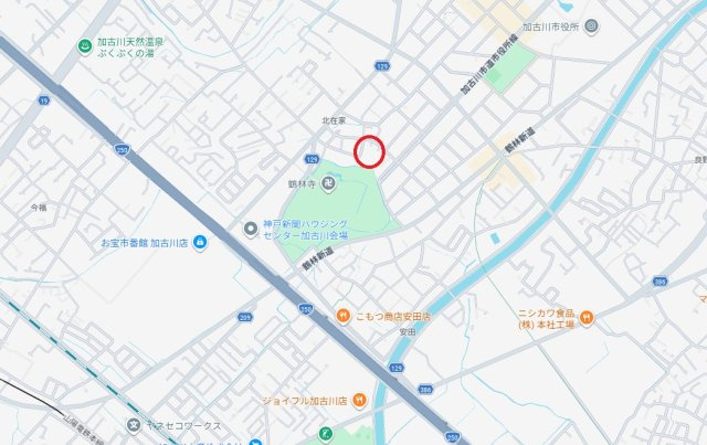 加古川市加古川町北在家　　中古戸建の地図