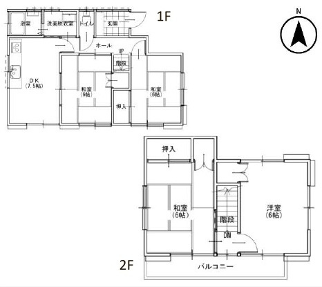 中古戸建　深谷市萱場373-27（期間限定現況販売）の間取り