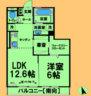 【間取り】 | さくら | 間取り図：反転タイプ