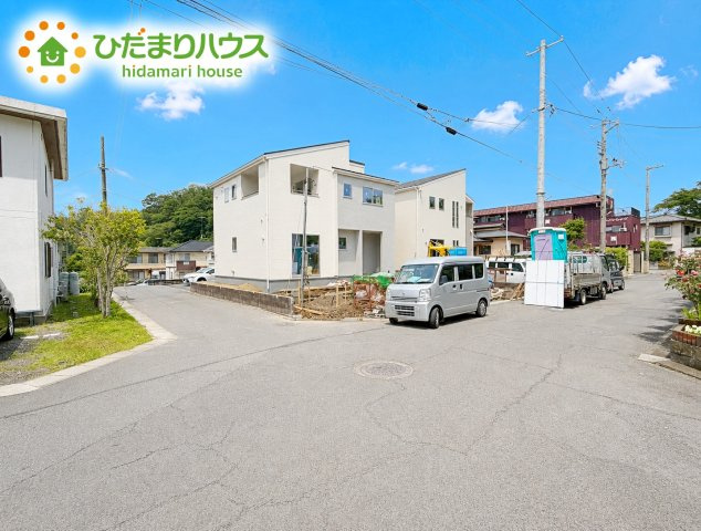 いわき市自由ケ丘4期　新築戸建　1号棟の前面道路含む現地写真|閑静な住宅地で叶える穏やかな新生活☆彡