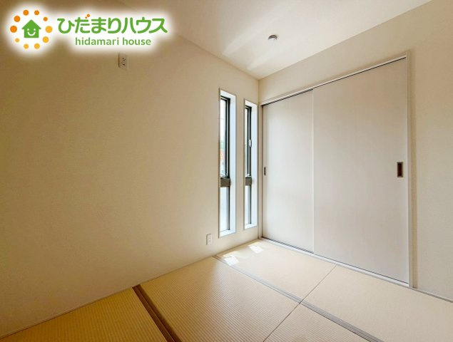 いわき市自由ケ丘4期　新築戸建　2号棟の和室|すぐ横になれる和室は、みんなの憩いの場(*^-^*)