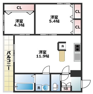 【間取り】 | Gradito東石切