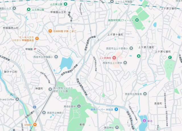 西宮市五月ケ丘　第2期　新築一戸建ての地図
