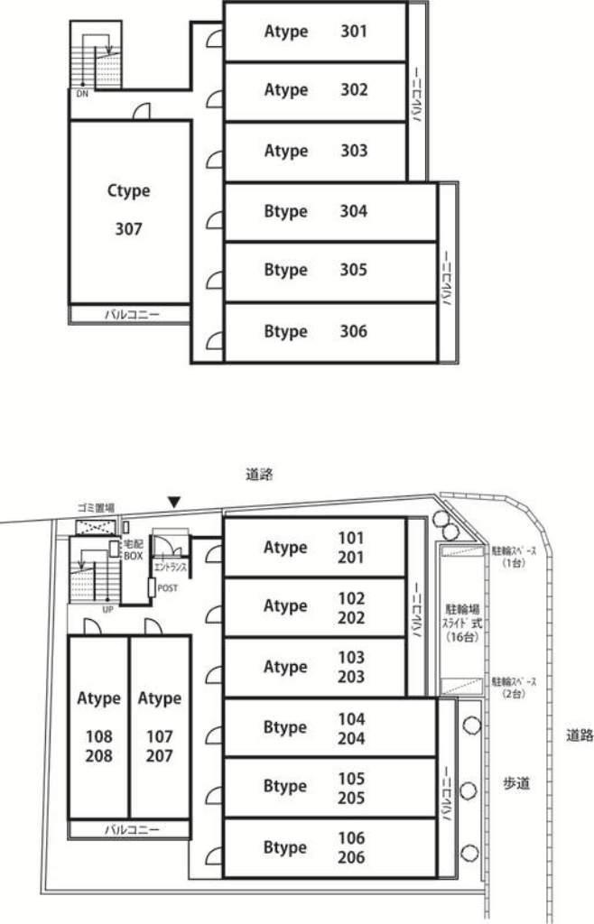 リブリ・ハナミズキ湘南台※初期費用分割後払いサービス利用可能物件の区画図