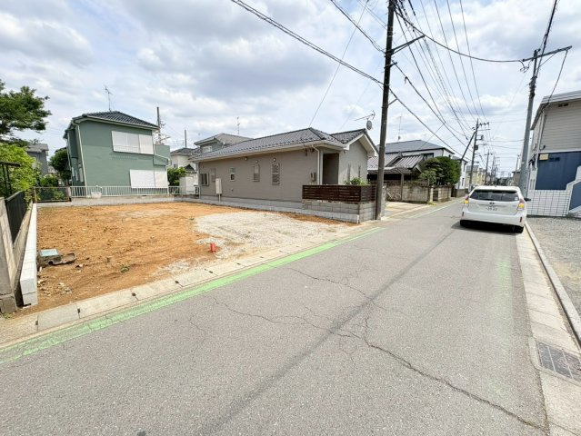 川越市石原町2丁目　建築条件なし売地　東武東上線『川越市駅』徒歩23分　【今成小学区】の前面道路含む現地写真