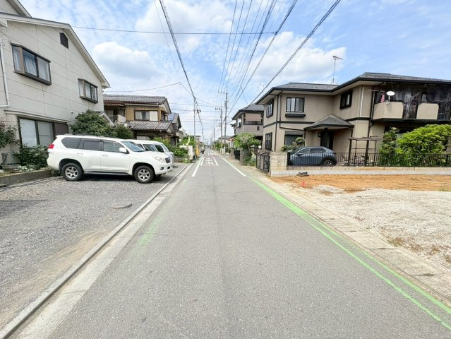 川越市石原町2丁目　建築条件なし売地　東武東上線『川越市駅』徒歩23分　【今成小学区】の前面道路含む現地写真