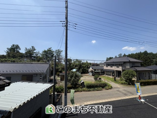 【展望】 | 古河市五部第1　2号棟 | 2階バルコニーからの眺望です☆