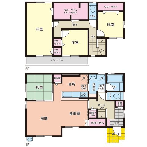倉敷市亀島　中古戸建の間取り|間取り４ＬＤＫ＋ＷＩＣ