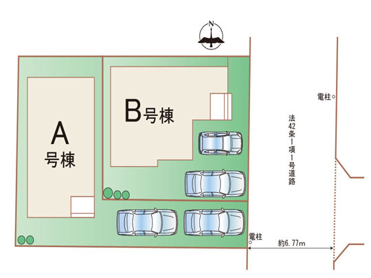 多賀城市丸山1丁目の区画図