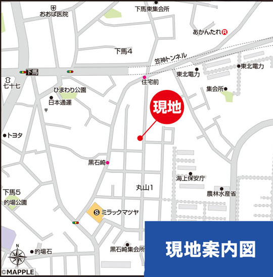 多賀城市丸山1丁目の地図