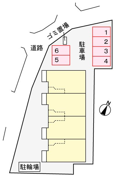 エルスター　クライスの駐車場