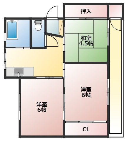 ココモタウン5番館の間取り