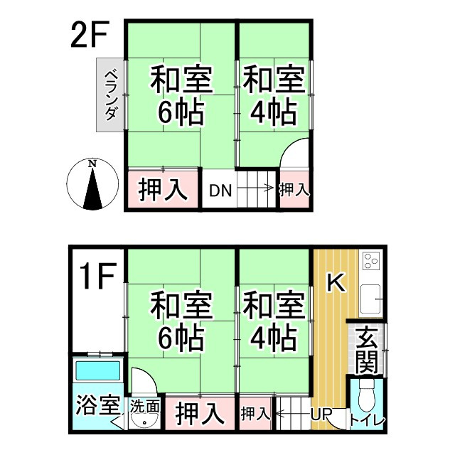 等持院中町 中古テラスの間取り