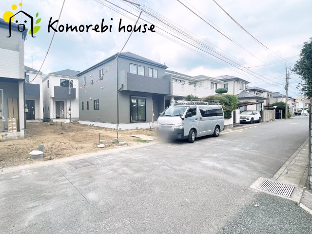 さいたま市北区吉野町　１期　ハートフルタウン　新築一戸建て　Cの前面道路含む現地写真|前面道路含む現地写真です