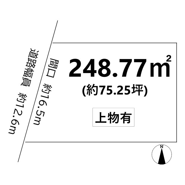 岩倉南池田町 土地の土地図