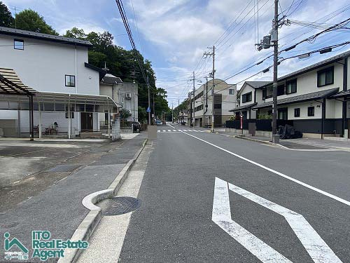 岩倉南池田町 土地の前面道路含む現地写真