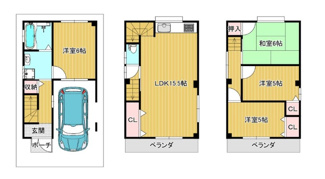 【間取り】 | 稲葉1丁目　中古戸建