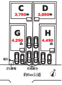 さいたま市北区吉野町　１期　ハートフルタウン　新築一戸建て　Dの区画図|D号棟
