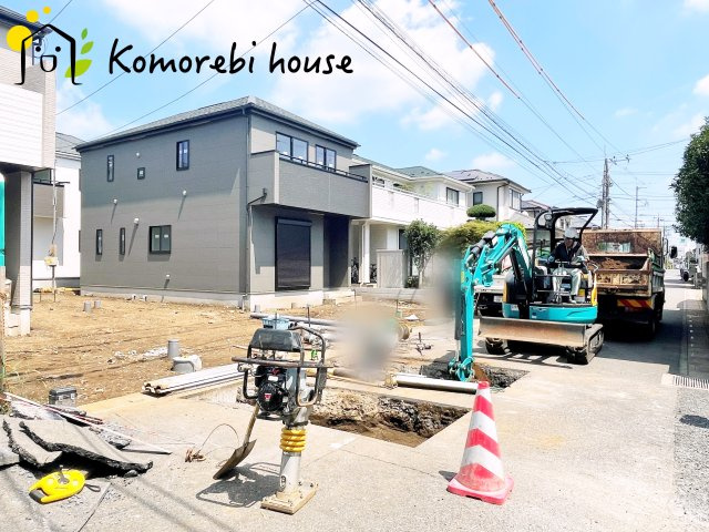 さいたま市北区吉野町　１期　ハートフルタウン　新築一戸建て　Dの前面道路含む現地写真|前面道路含む現地写真です