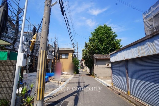 【前面道路含む現地写真】 | 東大阪市西上小阪　【B号棟/全3棟】 | 【前面道路：幅員4ｍ】