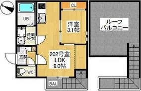 GRANDTIC平安通の間取り