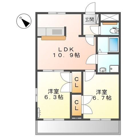 タイムスクエアの間取り