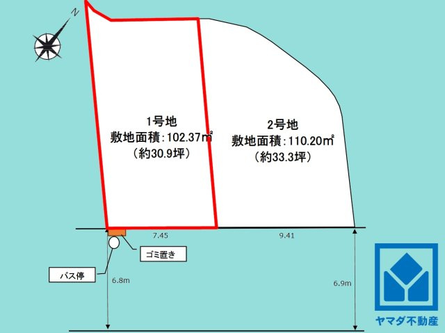 西宮市上ケ原六番町１期の土地図