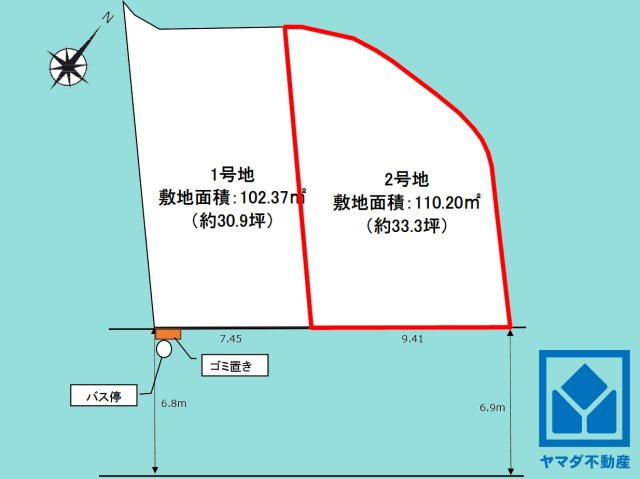 西宮市上ケ原六番町１期の土地図