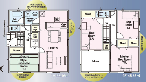 クレイドルガーデン　熊本市東区御領第７の間取り