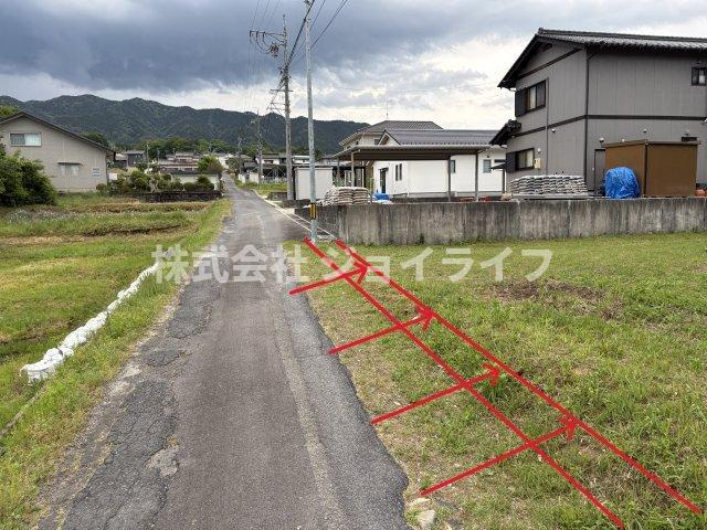 茄子川　青木土地の外観|セットバック必要ライン