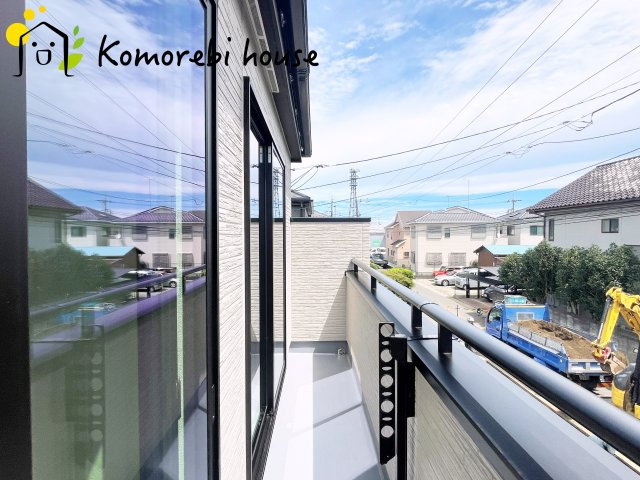 さいたま市北区吉野町　１期　ハートフルタウン　新築一戸建て　Gのバルコニー|落ち着いた時間を過ごせるバルコニーです