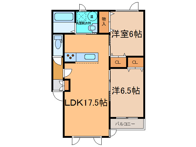 タネットN館の間取り