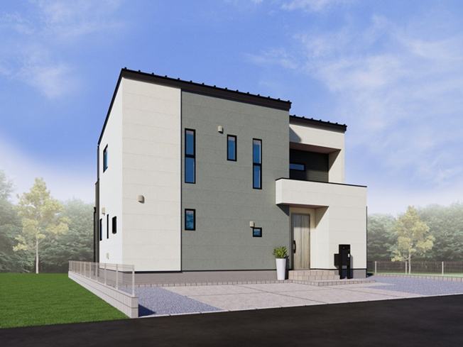 【外観パース】 | 行田市大字持田金山　新築戸建　全6棟　6号棟 | 6号棟