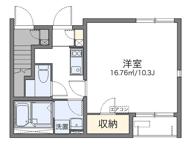 【間取り】 | レオネクストサティⅡ