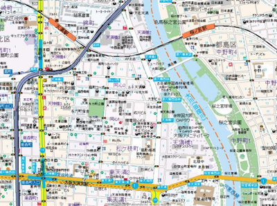 【地図】 | ヴィルブーケ天満橋