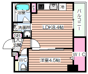 【間取り】 | ヴィルブーケ天満橋