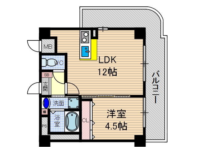 ル・レーヴ茨木の間取り