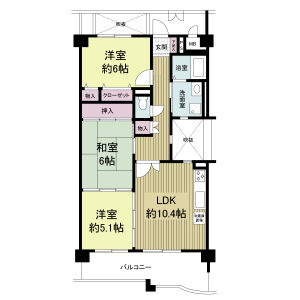 KDXレジデンス夙川ヒルズ 　3番館の間取り