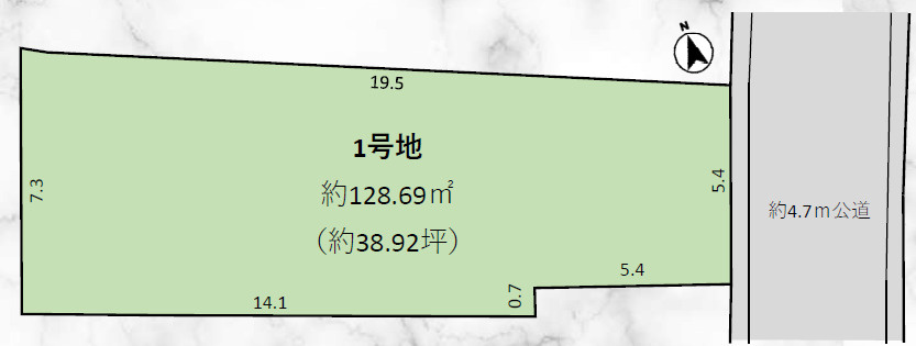 野田市山崎28期　売地　38坪