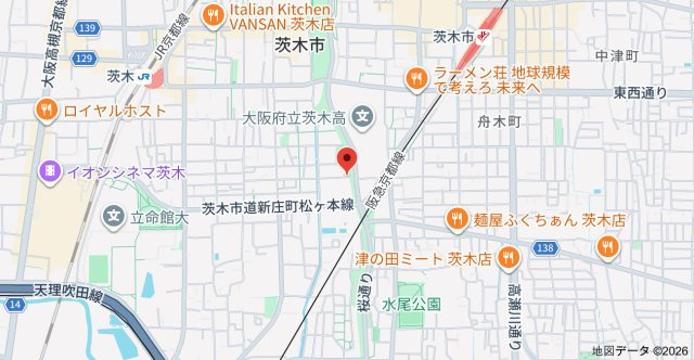 UURコート茨木東中条の地図